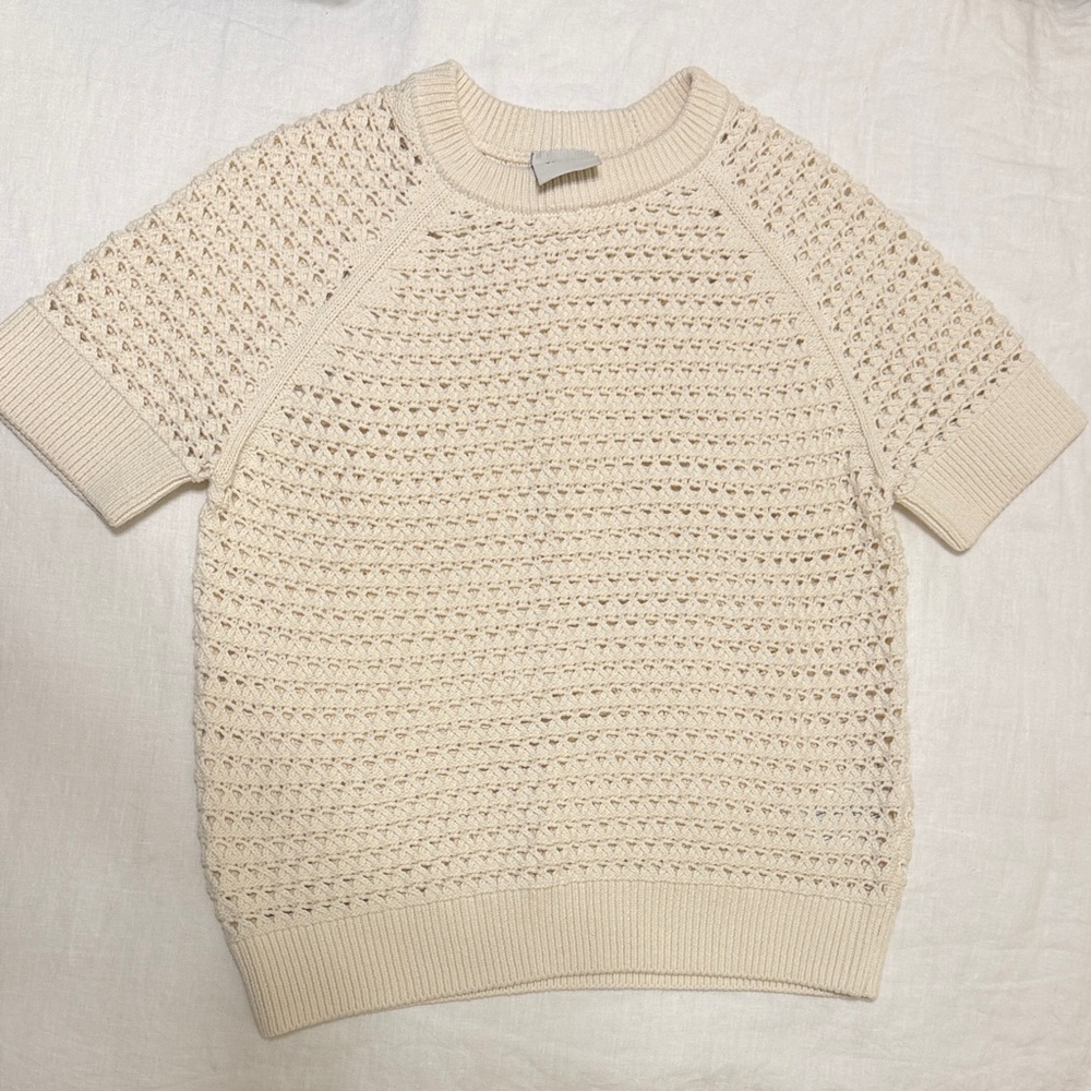 Varley Cream Knit Sweater